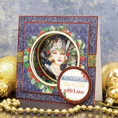 Festive Decadence Picture Perfect Pad | Hunkydory Crafts Card Making Essentials, Christmas Card Layouts, Paw Crafts, Christmas Papercraft, Art Deco Cards, Hunkydory Crafts, Christmas Blessings, Stained Glass Christmas, Luxury Card