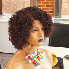 wig 99j braided senegalese braids 13x4 human Cornrow Ideas, Wig Inspiration, Wigs Braids, Hairstyle Braids, Full Frontal, Braided Wigs, Girl Braids, Curly Hair Wig