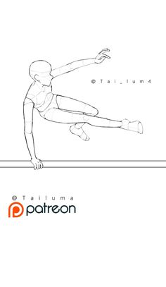 a drawing of a person doing a hand stand