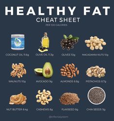 Healthy Fats List, Healthy Fats Foods, Plats Healthy, Fat Foods, Makanan Diet, Healthy Balance, Keeping Healthy, Good Fats, Balanced Diet