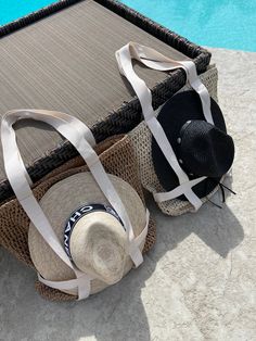 Carry your hat, hands free! Bring California vibes wherever you go with this boho straw bag that includes exterior straps to hold your favorite hat! Also has interior pockets for quick organization. Makes the perfect birthday, graduation or Mother’s Day gift! - 18” x 18” • Top zip closure• Shoulder straps• One interior wall pocket and zip pocket• Lined• Paper straw/polyester Chic Straw Hat With Uv Protection For Travel, Chic Straw Hat For Travel And Beach Season, Chic Straw Hat For Beach Season Travel, Beachy Straw Hat For Travel, Beachy Wide Brim Panama Hat For Travel, Adjustable Panama Hat For Vacation Travel, Adjustable Panama Hat For Travel And Vacation, Beachy Panama Hat For Travel And Beach Season, Beachy Panama Hat For Beach Season Travel