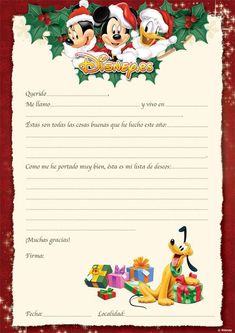 a mickey mouse christmas wish card