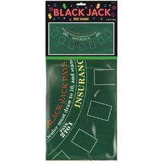 Buy Theme Party Black Jack Tablecover sold at Party Expert Black Jack Tables, Black Jack Table Casino, Black Jack Table, Felt Games, Party Activities Kids, Casino Decorations, Mystery Dinner, Party Expert, Mystery Party