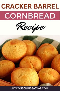 Cracker Barrel Cornbread Recipe Cracker Barrel Corn Muffins, Cracker Barrel Cornbread, Water Cornbread Recipe, Savory Cornbread Recipe, Apple Cornbread, Hot Water Cornbread Recipe, Water Cornbread, Cornbread Muffins Recipe, Cracker Barrel Recipes