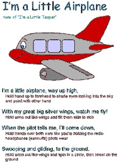 an airplane poem with the words i'm a little airplane