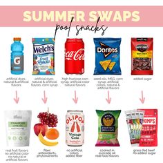 the top 10 summer swaps for snacking and snacks that are good to eat