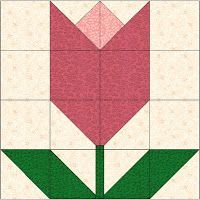 an image of a flower quilt pattern