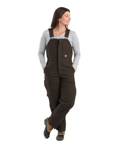 Berne Women's Softstone Duck Insulated Bib Overall Overall Women, Winter Overalls, Insulated Coveralls, Overalls Pants, Rain Gear, Bib Overalls, Short Shirts, College Student, Work Shirts