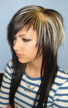 Cute Scene Hair, Hair Cut Ideas, Human Hair Color, Punk Hair, Hairstyle Gallery