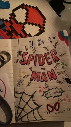 Drawing Ideas Halloween, Super Easy Drawings, Spiderman Gifts, Diy Journal Books, Meaningful Drawings, Easy Doodle Art, Diary Ideas