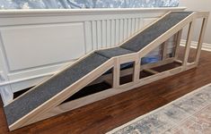 a bed with a ramp built into it