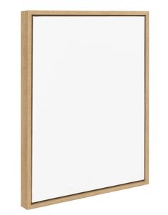 a wooden frame with white paper on it