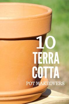 there is a pot that has the words terra cota on it