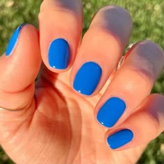 Shades Of Blue Nails, Opi Blue Nail Polish, Short Nail Ideas, Light Blue Nails, Pretty Nail Colors