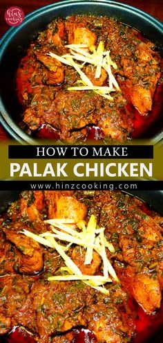 how to make palak chicken Persian Curry Chicken, Pakistan Chicken Recipes, Saag Chicken Curry, Chicken Thigh Indian Recipes, Chicken Palak Recipe, Chicken Pakistani Recipe, Indian Chicken Thigh Recipes, Palak Chicken Recipe Indian, Pakistan Dishes