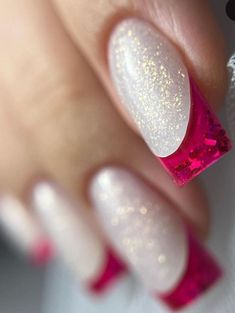 Nails Designs Ombre, Glitter Wedding Nails, Art Nails Design, Nail Nail Designs, Classy Looks, Girls Nail Designs, Bridal Nails Designs, Quartz Nails, Fancy Nail Art