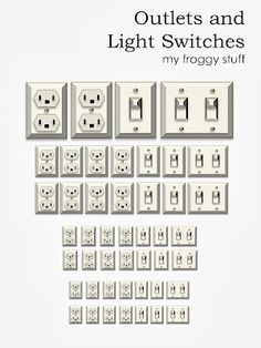 an image of electrical outlets and light switches