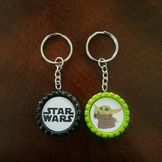 two star wars bottle caps are shown on a table with the caption for $ 99