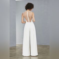 Have Bought Altogether Too Many Outfits For My Wedding Day, And This One Didn't Make The Cut. Huge Discount; Tried On But Never Worn, New With Tags. Standard 6; Happy To Answer Questions About Sizing. Wedding Jumpsuits, White Jumpsuits, Wedding Pantsuit, Amsale Dress, Crepe Jumpsuit, Bridal Jumpsuit, Wedding Jumpsuit, Designer Jumpsuits, Best Wedding Dresses