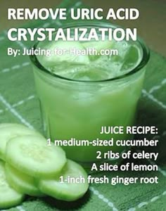 Resep Smoothie, Cucumber Juice, Resep Diet, Healthy Juice Recipes, Uric Acid, Juicing For Health, Detox Water, Detox Juice, Health Drink