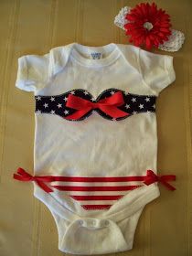 Diy Fourth Of July Shirt, 4th Of July Bikinis, Megan Ward, Patriotic Clothing, Patriotic Baby, Diy Baby Headbands, Idee Cricut, Headband Outfit, Fourth Of July Shirts