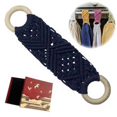 an assortment of clothes hangers and accessories including a tie bar, ring holder and card case