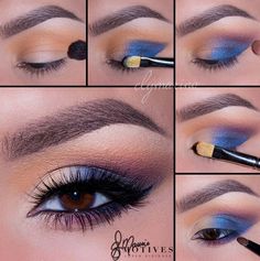 Make Up Bleu, Eye Makeup Pictorial, Labyrinth Art, Maquillage Yeux Cut Crease, Makeup Pictorial, Prom Eye Makeup, Beginners Eye Makeup