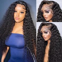 PRICES MAY VARY. 【Deep Wave Lace Front Wigs Human Hair Material】 13x6 Deep Wave Lace Front Wigs Human Hair, Made of 100% Brazilian Virgin Human Hair, Real 200% Density, Full and Thick, Soft and Silky, Natural and Healthy. 【13x6 HD Lace Front Wigs Texture】 13x6 Deep Wave Wig, Beyonce Has the Same Style, Having It Can Make You More Charming and Attractive! No Shedding, No Tangling, No Smell and True to Length. Can Be Dyed, Bleached, Straightened and Restyled As You Want. You Will Love It. 【13x6 De No Part Deep Wave Wig, Waterwave Wig, Deep Wave Sew In, Deep Wave Weave, Deep Wave Lace Front Wigs, Water Wave Wig, Hair Natural Color, Brazilian Hair Wigs, Sew In Hairstyles