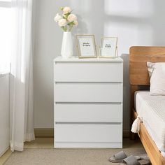 a bedroom scene with focus on the dresser