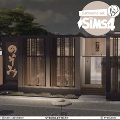 Sushis restaurant build lot sims 4 1 Waiter Station, Restaurant Counter, Casas The Sims 4, Asian Restaurants, Sims 4 Cc Furniture, Sushi Restaurants, Wall Table, Sims 4 Build