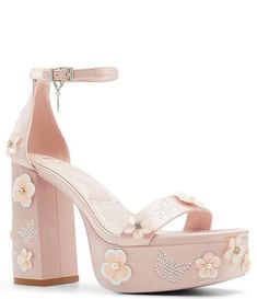 Wicked x ALDO Beautifical Flower Embellished Platform Sandals | Dillard's Wicked Aldo Shoes, Crystal-embellished Heels For Prom In Spring, Crystal Embellished Heels For Spring Prom, Crystal Embellished Heels For Prom In Spring, Luxury Rhinestone Sandals For Spring, Luxury Rhinestone Heels For Spring, Luxury Crystal Embellished Heels For Spring, Pink Crystal-embellished Sandals For Spring, Pink Crystal Embellished Sandals For Spring