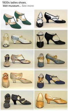 1920s Womens Fashion, 1920s Womens Shoes, 1920s Heels, 1920s Ladies, Roaring Twenties Fashion, 1920s Shoes