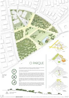 the site plan for an urban park in paris