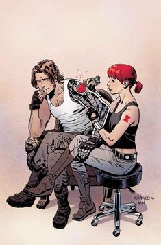 #BlackWidow #WinterSoldier #BuckyBarnes #Marvel #Comics Chris Samnee, Bucky And Natasha, Black Widow Winter Soldier, Marvel Fanart, Bucky Barnes Winter Soldier, Marvel Fan Art, Black Widow Marvel, Ms Marvel, The Avengers