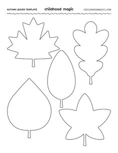 an autumn leaf template for children to make