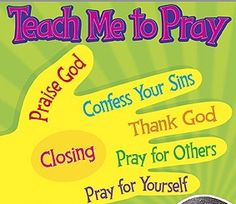 a poster with the words teach me to pray