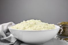 Mung bean flour in bowl and seeds on white tiled table, closeup stock image Tiled Table, Bean Flour, Tile Table, Mung Bean, White Tiles, Flour, Dough, Close Up