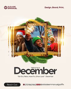 the poster for december with two people holding sparklers