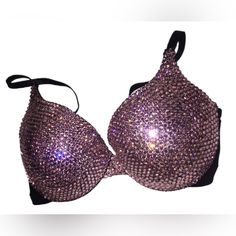 Welcome, Gorgeous Sparkly Crystal Rhinestone Bra! Made To Last Permanent Design Can Be Worn Many Times With All Different Outfits For Dancers Or Costumes! Looks Fab Underneath A Sheer Top Or Dress! Colours;Light Rose Pink To Make Colour Changes;Add To Bundle Comment Or Send A Message, Style; Standard Padded Cups If You Would Like Extra Padding Or Natural Boost (No Padding) Or Don’t See Your Size Available Please Add To Bundle To Discuss Comment Or Send A Message After Purchase! Comes In Black Br Sparkly Bra, Bling Bra, Tools Drawing, Rhinestone Bra, Pink Glam, Black Costume, Light Rose, Rose Lights, Different Outfits