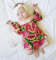 Maya watermelon romper inspired by sun, and fun! Stunning handmade off shoulder romper, a one of a kind piece. Created using cotton fabric. The romper has elastic for a comfortable fit, snap buttons for easy access.
** Listing is for the romper and headband. **
 
♡ GORGEOUS HANDMADE ITEMS FOR YOUR LITTLE MISS. ( Size 0000 - 5 years.)
♡ This is item is made to order.
♡ Fabric pattern placement and shape may be different than to images shown.
♡ WASHING CARE -We highly recommend hand washing t Cute Onesie For Spring Vacation, Playful Cotton Onesie For Vacation, Multicolor Cotton Onesie For Summer, Cute Summer Jumpsuits And Rompers For Playtime, Summer Multicolor Cotton Onesie, Pink Onesie For Summer, Cute Summer Onesie For Vacation, Green Cotton Bubble Romper For The Beach, Cute Green Bubble Romper For Playtime