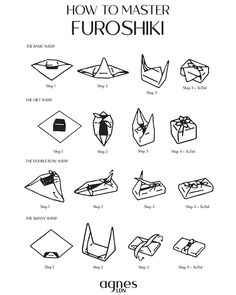 the instructions for how to make origami