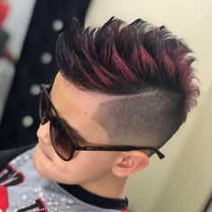 Men's Hair, Haircuts, Fade Haircuts, short, medium, long, buzzed, side part, long top, short sides, hair style, hairstyle, haircut, hair color, slick back, men's hair trends, disconnected, undercut, pompadour, perm, shaved, hard part, high and tight, Mohawk, trends, nape shaved, hair art, comb over, faux hawk, high fade, retro, vintage, skull fade, spiky, slick, crew cut, zero fade, pomp, ivy league, bald fade, razor, spike, barber, bowl cut, 2020, hair trend 2021, men, women, girl, boy, crop V Hair, Mens Haircut