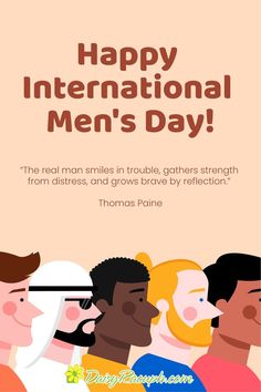 an image of men's day with the text happy international men's day