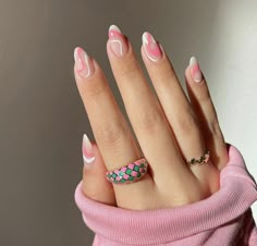 Pink Nails Design Ideas, Shalac Nails, Nail Design Glitter, Cute Pink Nails, February Nails, Valentine Nails, Pink Nail Art