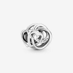 Celebrate unbreakable bonds with the Family Always Encircled Heart Charm. This sterling silver charm features a series of circles entwined with an open heart engraved with the words, "ALWAYS" and "TOGETHER." The harmony of the various shapes and proportions symbolizes how families come together and represents the love between a mother and child. - Pandora Family Always Encircled Heart Charm - Sterling silver Pandora Family, Mom Gifts Jewelry, Pandora Collection, Silver Theme, Charms Pandora, Bracelet Pandora, Hollow Heart, Family Jewellery, Mom Jewelry