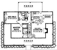 Small Home Design on Small Two Bedroom House Plans Architecture Architecture Home Acadian Homes, Two Story House Plans, Two Story House, Country Style House Plans, Country House Plan, House Plans Farmhouse, Cabin Plans, Country House Plans