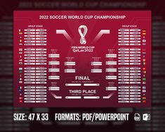 the official poster for the soccer world cup in qatar, which is currently on sale