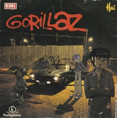 the cover to gorillaz, an animated video game