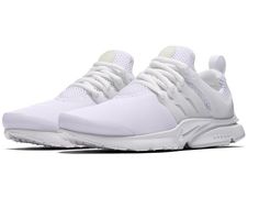 Here are a brand new pair of Nike Air Presto GS Triple White 833875-100 Size 6Y/ 7.5W The box is damaged Nike Presto White, Nike Presto, Air Presto, Nike Air Presto, White Running Shoes, Sneakers Looks, Nike Air Huarache, Nike Kids, Adidas Tubular Defiant