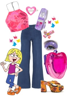 halloween under $100: lizzie mcguire Outfit | ShopLook Lizzie Mcguire Outfits, Y2k Party, Early 2000s Fashion, Outfit Halloween, Lizzie Mcguire, 2000s Aesthetic